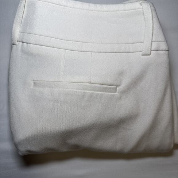 Apt 9 Womens Sz 10 Curvy Fit Trouser Dress Pants Cream Wide Leg Lined Career - Picture 12 of 12